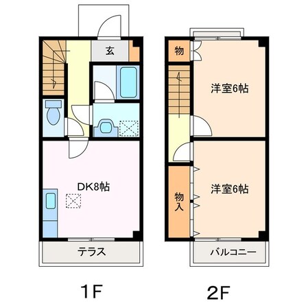 メゾン・サンヒルズ　Aの物件間取画像